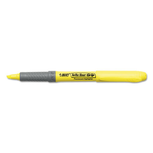 BIC® wholesale. BIC Brite Liner Grip Pocket Highlighter , Chisel Tip, Assorted Colors, 5-set. HSD Wholesale: Janitorial Supplies, Breakroom Supplies, Office Supplies.