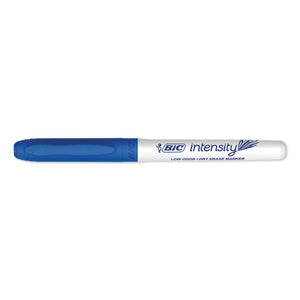 BIC® wholesale. BIC Intensity Low Odor Dry Erase Marker, Fine Bullet Tip, Blue, Dozen. HSD Wholesale: Janitorial Supplies, Breakroom Supplies, Office Supplies.