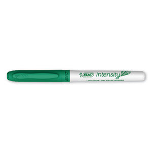 BIC® wholesale. BIC Intensity Low Odor Dry Erase Marker, Fine Bullet Tip, Green, Dozen. HSD Wholesale: Janitorial Supplies, Breakroom Supplies, Office Supplies.