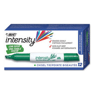 BIC® wholesale. BIC Intensity Low Odor Dry Erase Marker, Broad Chisel Tip, Green, Dozen. HSD Wholesale: Janitorial Supplies, Breakroom Supplies, Office Supplies.