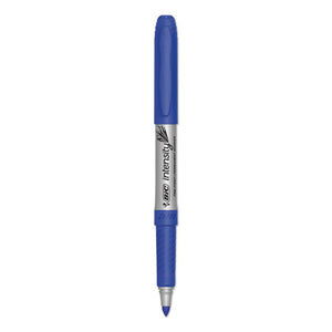 BIC® wholesale. BIC Intensity Permanent Marker, Fine Bullet Tip, Deep Sea Blue, Dozen. HSD Wholesale: Janitorial Supplies, Breakroom Supplies, Office Supplies.