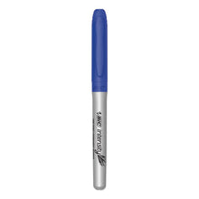 Load image into Gallery viewer, BIC® wholesale. BIC Intensity Permanent Marker, Fine Bullet Tip, Deep Sea Blue, Dozen. HSD Wholesale: Janitorial Supplies, Breakroom Supplies, Office Supplies.