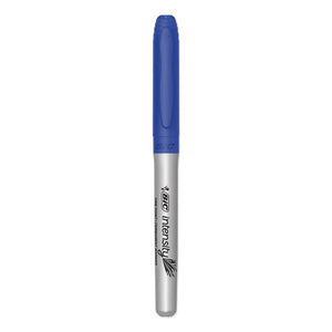 BIC® wholesale. BIC Intensity Permanent Marker, Fine Bullet Tip, Deep Sea Blue, Dozen. HSD Wholesale: Janitorial Supplies, Breakroom Supplies, Office Supplies.