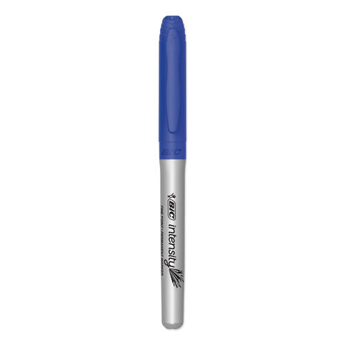 BIC® wholesale. BIC Intensity Permanent Marker, Fine Bullet Tip, Deep Sea Blue, Dozen. HSD Wholesale: Janitorial Supplies, Breakroom Supplies, Office Supplies.