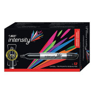 BIC® wholesale. BIC Intensity Chisel Tip Permanent Marker, Broad, Tuxedo Black, Dozen. HSD Wholesale: Janitorial Supplies, Breakroom Supplies, Office Supplies.