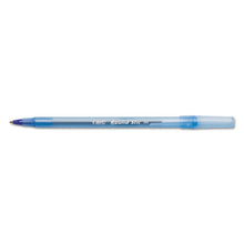 Load image into Gallery viewer, BIC® wholesale. BIC Round Stic Xtra Life Stick Ballpoint Pen, 1 Mm, Blue Ink, Translucent Blue Barrel, Dozen. HSD Wholesale: Janitorial Supplies, Breakroom Supplies, Office Supplies.