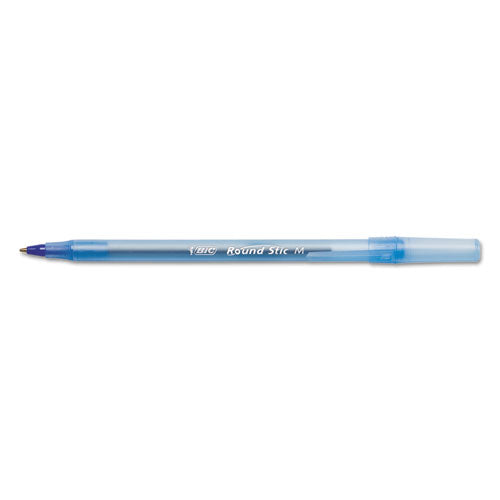 BIC® wholesale. BIC Round Stic Xtra Life Stick Ballpoint Pen, 1 Mm, Blue Ink, Translucent Blue Barrel, Dozen. HSD Wholesale: Janitorial Supplies, Breakroom Supplies, Office Supplies.