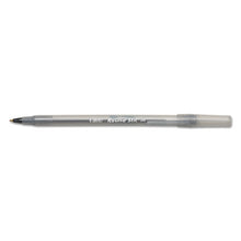 Load image into Gallery viewer, BIC® wholesale. BIC Round Stic Xtra Life Stick Ballpoint Pen, 1 Mm, Black Ink, Smoke Barrel, Dozen. HSD Wholesale: Janitorial Supplies, Breakroom Supplies, Office Supplies.