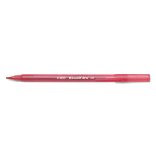 Load image into Gallery viewer, BIC® wholesale. BIC Round Stic Xtra Life Stick Ballpoint Pen, 1 Mm, Red Ink, Translucent Red Barrel, Dozen. HSD Wholesale: Janitorial Supplies, Breakroom Supplies, Office Supplies.