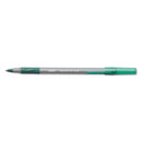 BIC® wholesale. BIC Round Stic Grip Xtra Comfort Stick Ballpoint Pen, 1.2mm, Green Ink, Gray Barrel, Dozen. HSD Wholesale: Janitorial Supplies, Breakroom Supplies, Office Supplies.