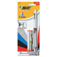Load image into Gallery viewer, BIC® wholesale. BIC 3 + 1 Retractable Ballpoint Pen-pencil, Black-blue-red Ink, Gray-white Barrel. HSD Wholesale: Janitorial Supplies, Breakroom Supplies, Office Supplies.