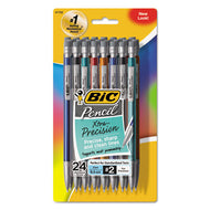 BIC® wholesale. BIC Xtra-precision Mechanical Pencil Value Pack, 0.5 Mm, Hb (#2.5), Black Lead, Assorted Barrel Colors, 24-pack. HSD Wholesale: Janitorial Supplies, Breakroom Supplies, Office Supplies.