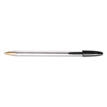 Load image into Gallery viewer, BIC® wholesale. BIC Cristal Xtra Smooth Stick Ballpoint Pen, 1mm, Black Ink, Clear Barrel, Dozen. HSD Wholesale: Janitorial Supplies, Breakroom Supplies, Office Supplies.