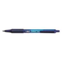 Load image into Gallery viewer, BIC® wholesale. BIC Soft Feel Retractable Ballpoint Pen, Medium 1mm, Blue Ink-barrel, Dozen. HSD Wholesale: Janitorial Supplies, Breakroom Supplies, Office Supplies.