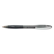 BIC® wholesale. BIC Atlantis Retractable Ballpoint Pen, Medium 1mm, Black Ink-barrel, Dozen. HSD Wholesale: Janitorial Supplies, Breakroom Supplies, Office Supplies.