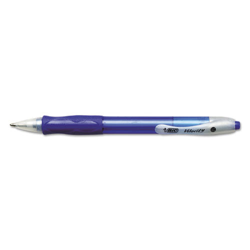 BIC® wholesale. BIC Velocity Retractable Ballpoint Pen Value Pack, Medium 1 Mm, Blue Ink And Barrel, 36-pack. HSD Wholesale: Janitorial Supplies, Breakroom Supplies, Office Supplies.