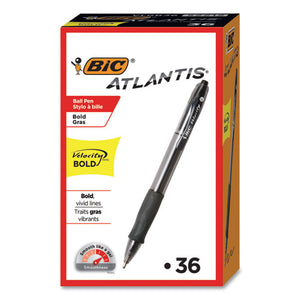 BIC® wholesale. BIC Velocity Atlantis Bold Retractable Ballpoint Pen Value Pack, 1.6 Mm, Black Ink And Barrel, 36-pack. HSD Wholesale: Janitorial Supplies, Breakroom Supplies, Office Supplies.