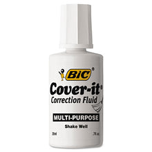 Load image into Gallery viewer, BIC® wholesale. BIC Cover-it Correction Fluid, 20 Ml Bottle, White, Dozen. HSD Wholesale: Janitorial Supplies, Breakroom Supplies, Office Supplies.