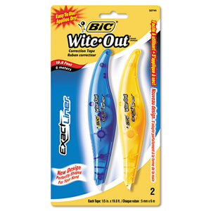 BIC® wholesale. BIC Wite-out Brand Exact Liner Correction Tape, Non-refillable, Blue-orange, 1-5" X 236", 2-pack. HSD Wholesale: Janitorial Supplies, Breakroom Supplies, Office Supplies.