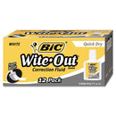 BIC® wholesale. BIC Wite-out Quick Dry Correction Fluid, 20 Ml Bottle, White, 1-dozen. HSD Wholesale: Janitorial Supplies, Breakroom Supplies, Office Supplies.
