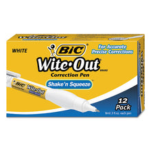 Load image into Gallery viewer, BIC® wholesale. BIC Wite-out Shake &#39;n Squeeze Correction Pen, 8 Ml, White. HSD Wholesale: Janitorial Supplies, Breakroom Supplies, Office Supplies.