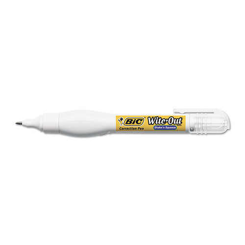 BIC® wholesale. BIC Wite-out Shake 'n Squeeze Correction Pen, 8 Ml, White. HSD Wholesale: Janitorial Supplies, Breakroom Supplies, Office Supplies.