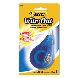 BIC® wholesale. BIC Wite-out Ez Correct Correction Tape, Non-refillable, 1-6" X 472". HSD Wholesale: Janitorial Supplies, Breakroom Supplies, Office Supplies.