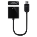 Belkin® wholesale. Hdmi To Vga + 3.5mm Audio Adapter, M-f, 1080p, 5", Black. HSD Wholesale: Janitorial Supplies, Breakroom Supplies, Office Supplies.
