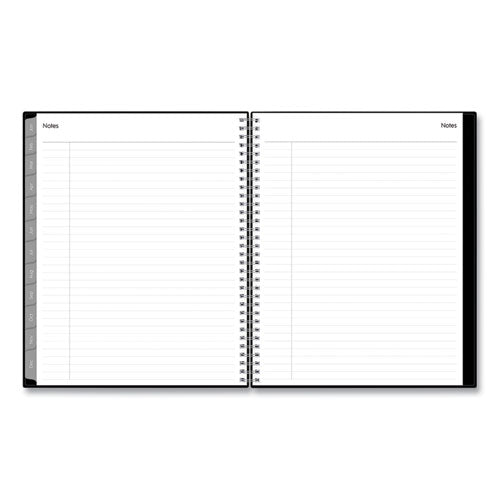 Enterprise Weekly-monthly Planner, Open Scheduling, 11 X 8.5, Black Cover, 2022