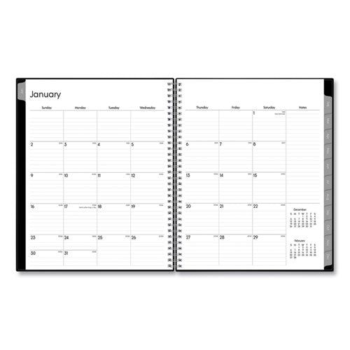 Enterprise Weekly-monthly Planner, Open Scheduling, 11 X 8.5, Black Cover, 2022