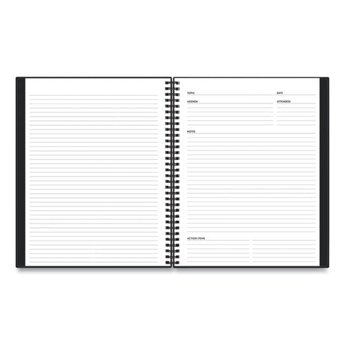 Blue Sky® wholesale. Aligned Business Notebook, Narrow Rule, Black Cover, 11 X 8.5, 78 Sheets. HSD Wholesale: Janitorial Supplies, Breakroom Supplies, Office Supplies.