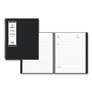 Blue Sky® wholesale. Aligned Business Notebook, Narrow Rule, Black Cover, 11 X 8.5, 78 Sheets. HSD Wholesale: Janitorial Supplies, Breakroom Supplies, Office Supplies.
