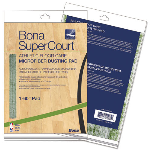 Bona® wholesale. Supercourt Athletic Floor Care Microfiber Dusting Pad, 60", Green. HSD Wholesale: Janitorial Supplies, Breakroom Supplies, Office Supplies.