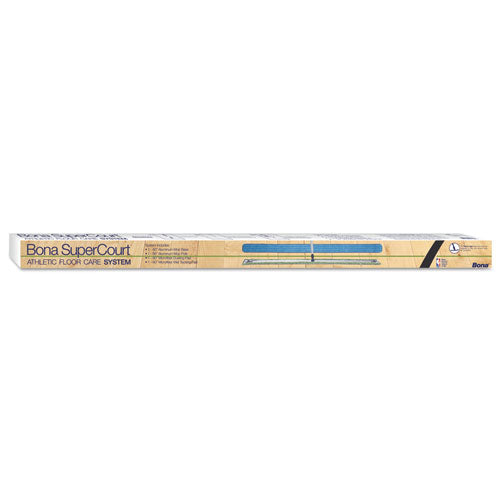 Bona® wholesale. Supercourt Athletic Floor Care System, 60"microfiber Head, 66"handle, Alum-blue. HSD Wholesale: Janitorial Supplies, Breakroom Supplies, Office Supplies.