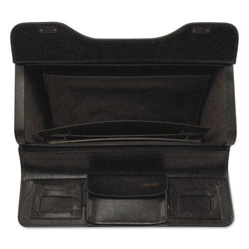 STEBCO wholesale. Catalog Case On Wheels, Leather, 19 X 9 X 15-1-2, Black. HSD Wholesale: Janitorial Supplies, Breakroom Supplies, Office Supplies.