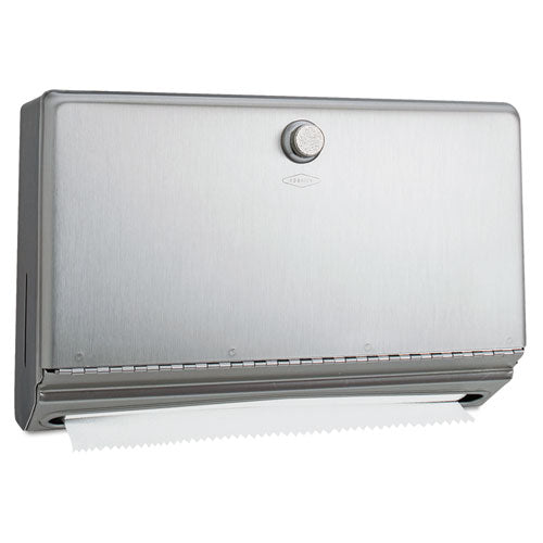 Bobrick wholesale. Surface-mounted Paper Towel Dispenser, 10.75 X 4 X 7.13, Stainless Steel. HSD Wholesale: Janitorial Supplies, Breakroom Supplies, Office Supplies.