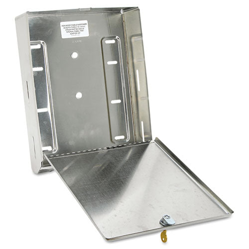 Bobrick wholesale. Surface-mounted Paper Towel Dispenser, 10.75 X 4 X 14, Stainless Steel. HSD Wholesale: Janitorial Supplies, Breakroom Supplies, Office Supplies.