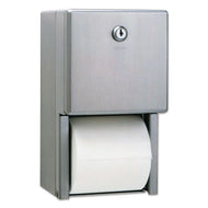 Bobrick wholesale. Stainless Steel 2-roll Tissue Dispenser, 6 1-16 X 5 15-16 X 11, Stainless Steel. HSD Wholesale: Janitorial Supplies, Breakroom Supplies, Office Supplies.