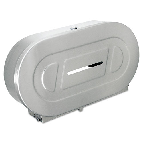 Bobrick wholesale. Toilet Tissue 2 Roll Dispenser, Satin-finish Stainless Steel, Jumbo, 20.81 X 5.31 X 11.38. HSD Wholesale: Janitorial Supplies, Breakroom Supplies, Office Supplies.