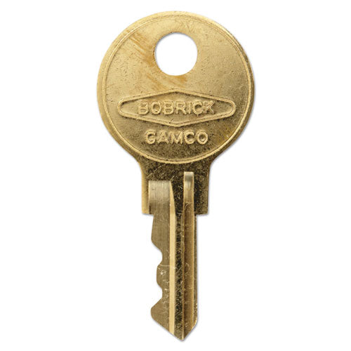 Bobrick wholesale. Cat 74 Key For Towel Dispensers, Gold. HSD Wholesale: Janitorial Supplies, Breakroom Supplies, Office Supplies.