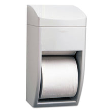 Load image into Gallery viewer, Bobrick wholesale. Matrix Series Two-roll Tissue Dispenser, 6 1-4w X 6 7-8d X 13 1-2h, Gray. HSD Wholesale: Janitorial Supplies, Breakroom Supplies, Office Supplies.