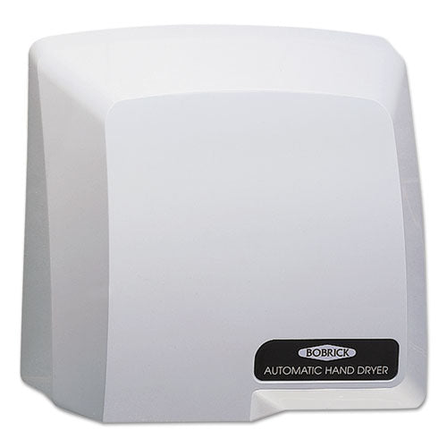 Bobrick wholesale. Compact Automatic Hand Dryer, 115v, Gray. HSD Wholesale: Janitorial Supplies, Breakroom Supplies, Office Supplies.