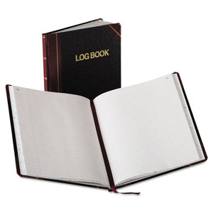 Boorum & Pease® wholesale. Log Book, Record Rule, Black-red Cover, 150 Pages, 10 3-8 X 8 1-8. HSD Wholesale: Janitorial Supplies, Breakroom Supplies, Office Supplies.