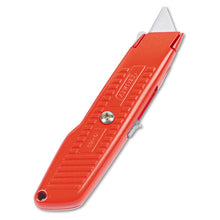 Load image into Gallery viewer, Stanley® wholesale. Stanley Interlock Safety Utility Knife W-self-retracting Round Point Blade, Red Orange. HSD Wholesale: Janitorial Supplies, Breakroom Supplies, Office Supplies.