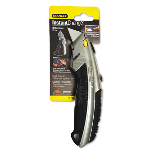 Stanley® wholesale. Stanley Curved Quick-change Utility Knife, Stainless Steel Retractable Blade, 3 Blades. HSD Wholesale: Janitorial Supplies, Breakroom Supplies, Office Supplies.