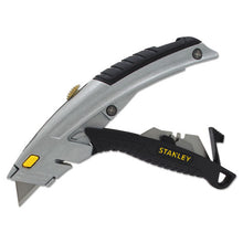 Load image into Gallery viewer, Stanley® wholesale. Stanley Curved Quick-change Utility Knife, Stainless Steel Retractable Blade, 3 Blades. HSD Wholesale: Janitorial Supplies, Breakroom Supplies, Office Supplies.