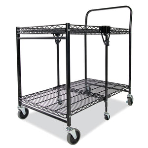 Bostitch® wholesale. Stowaway Folding Carts, 2 Shelves, 35w X 37.25d X 22h, Black, 250 Lb Capacity. HSD Wholesale: Janitorial Supplies, Breakroom Supplies, Office Supplies.