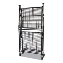 Load image into Gallery viewer, Bostitch® wholesale. Stowaway Folding Carts, 2 Shelves, 35w X 37.25d X 22h, Black, 250 Lb Capacity. HSD Wholesale: Janitorial Supplies, Breakroom Supplies, Office Supplies.