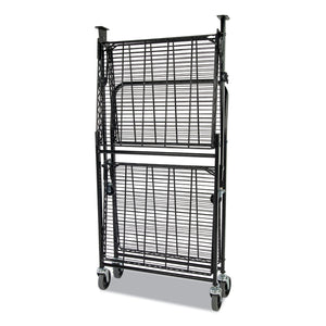 Bostitch® wholesale. Stowaway Folding Carts, 2 Shelves, 35w X 37.25d X 22h, Black, 250 Lb Capacity. HSD Wholesale: Janitorial Supplies, Breakroom Supplies, Office Supplies.