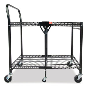 Bostitch® wholesale. Stowaway Folding Carts, 2 Shelves, 35w X 37.25d X 22h, Black, 250 Lb Capacity. HSD Wholesale: Janitorial Supplies, Breakroom Supplies, Office Supplies.